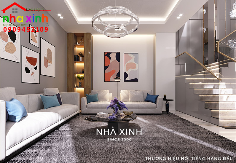 Nội Thất Nhà Phố Phong Cách Hiện Đại | Anh Trung | NT-235